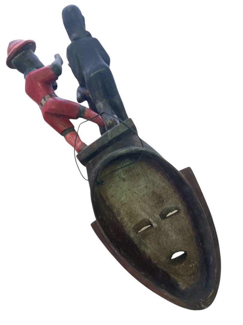 グロ族仮面 63cm アフリカン プリミティブアート マスク 木彫