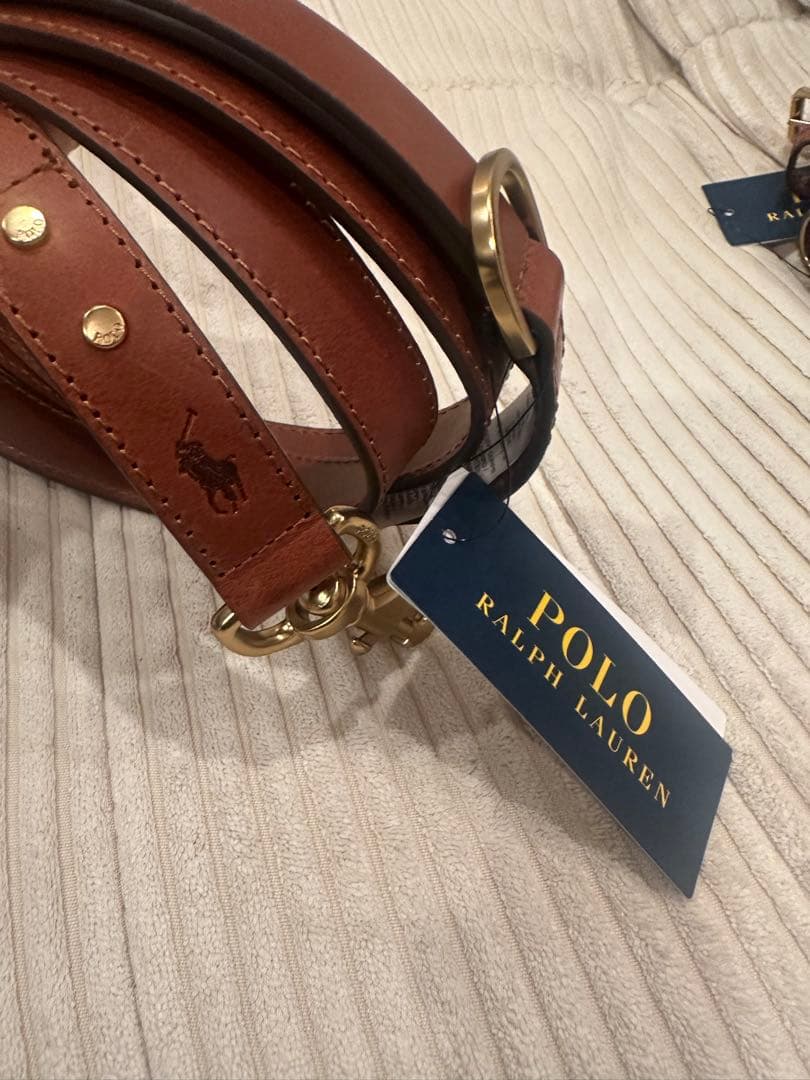 【新品未使用】【値下げ中】Polo Ralph Lauren 犬用リードブラウン