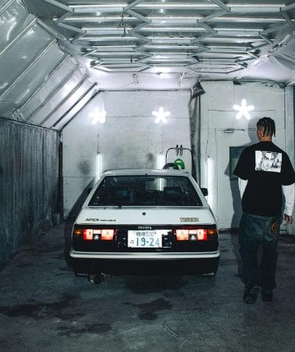 ブラックアイパッチ INITIAL D TEE BLACK 頭文字D Lサイズ