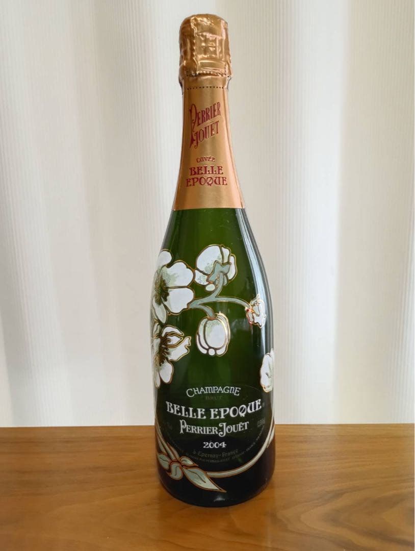 【2004年・希少】ベルエポック シャンパンセット グラス・オリジナル扇子付き