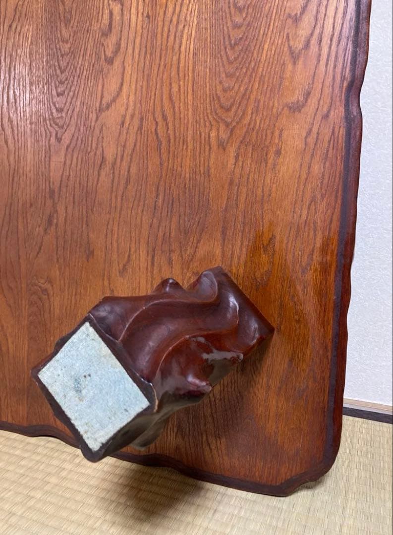 天然木一枚板 高級座敷机 150×90×32 送料込