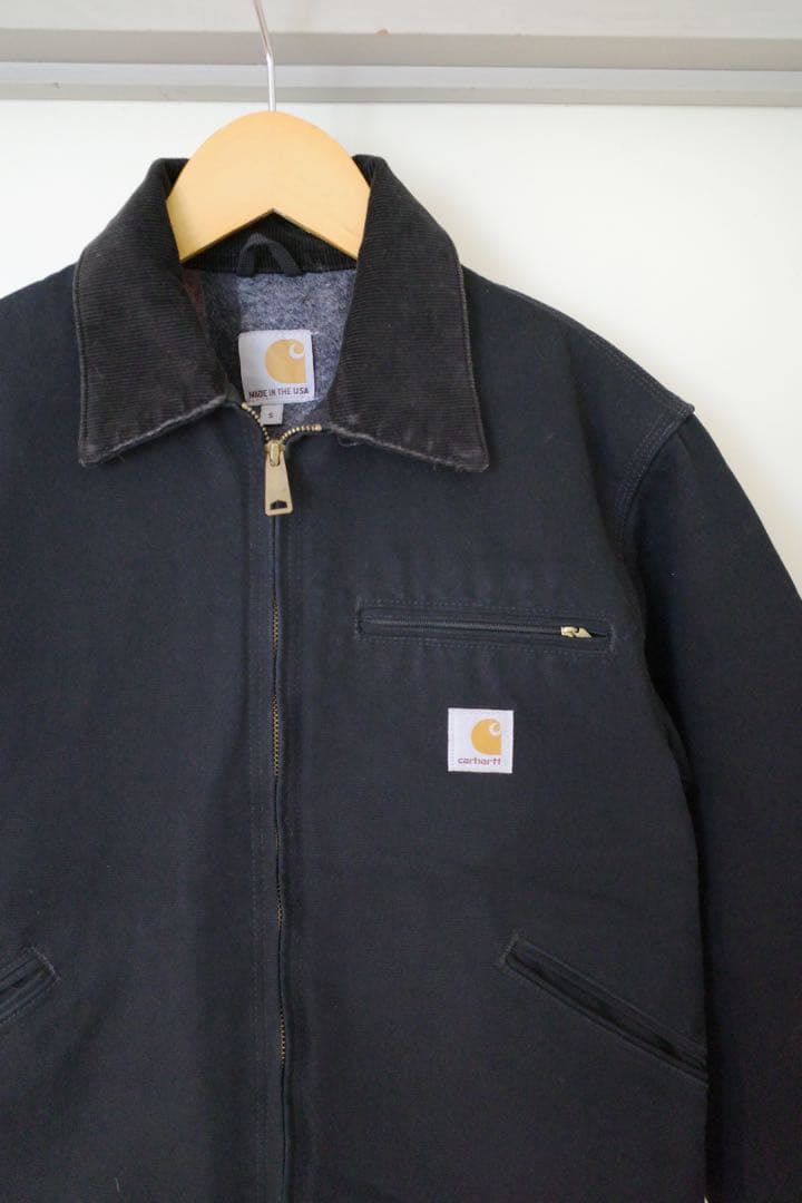Carhartt デトロイトジャケット　ブラック　アメリカ製　ほぼ未使用