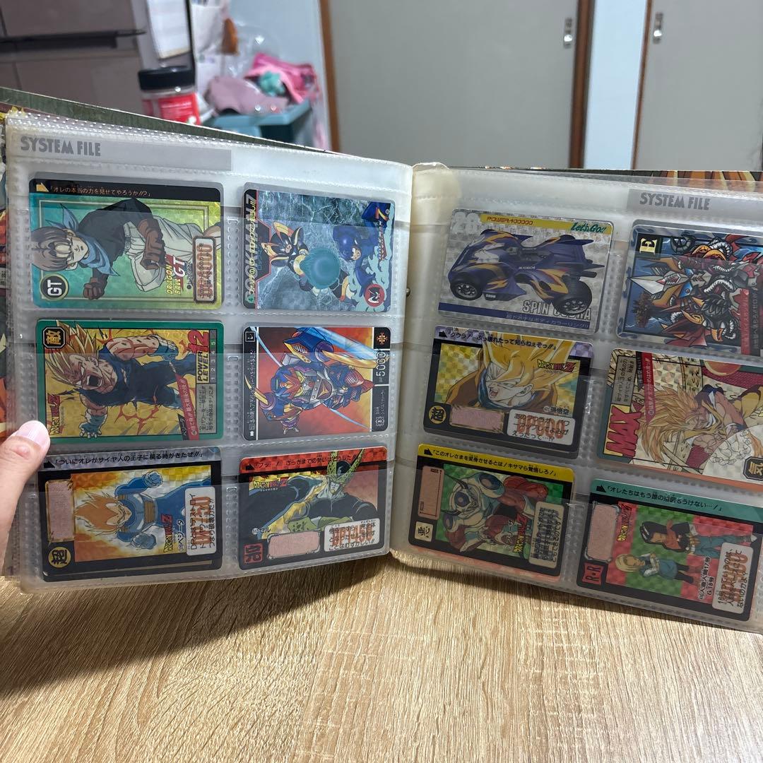 ドラゴンボールZ カードダスシステムファイルとカードセット