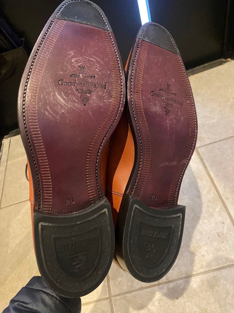 SCOTCH GRAIN ブラウン ビジネスシューズ 25