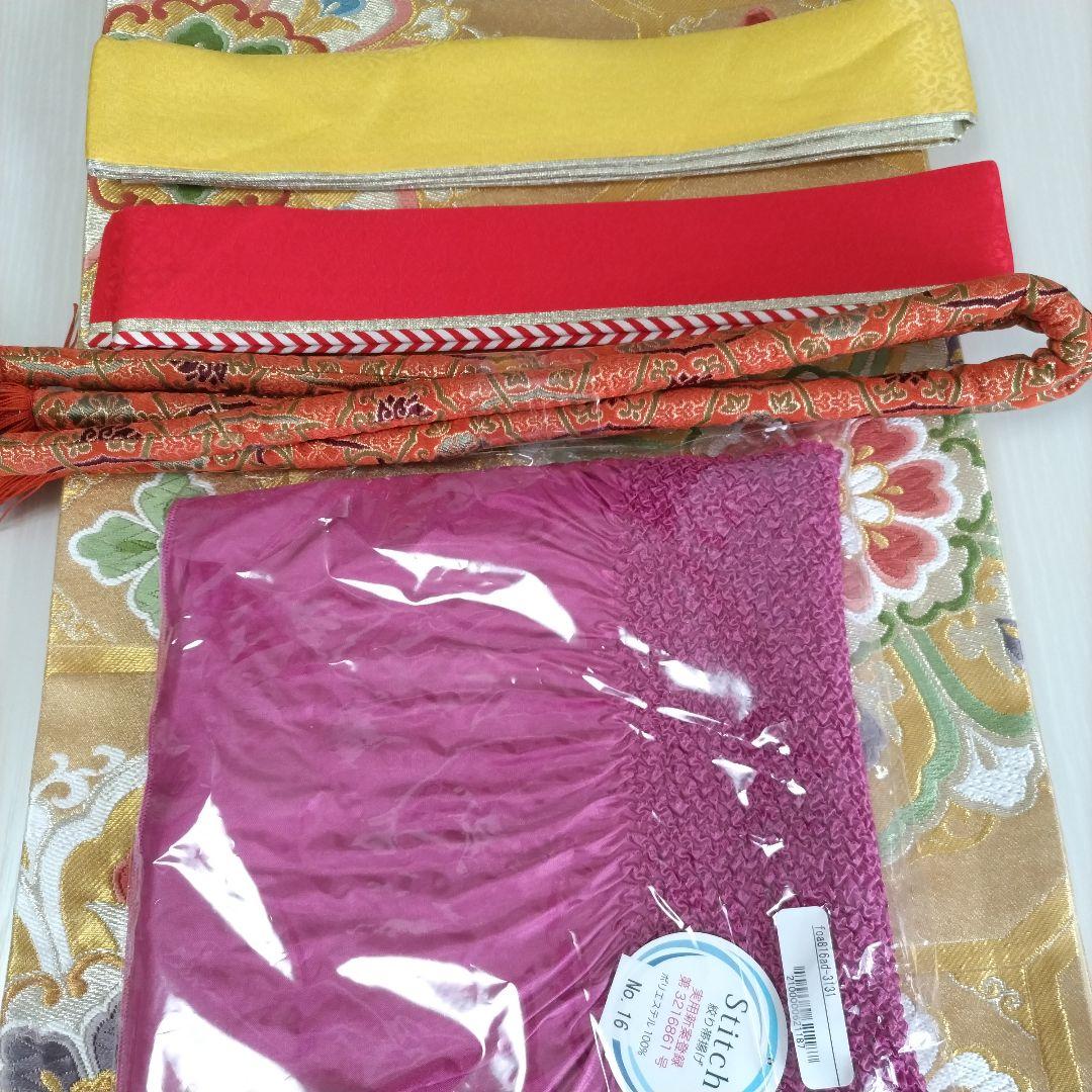 ナチ様　437.レトロ可愛い振袖8点セット　正絹　フルセット　成人式