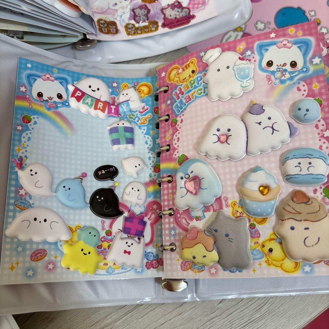 シール帳　シール付き6冊セット　ボンボンドロップ　ウォーター　タイル　おはじき