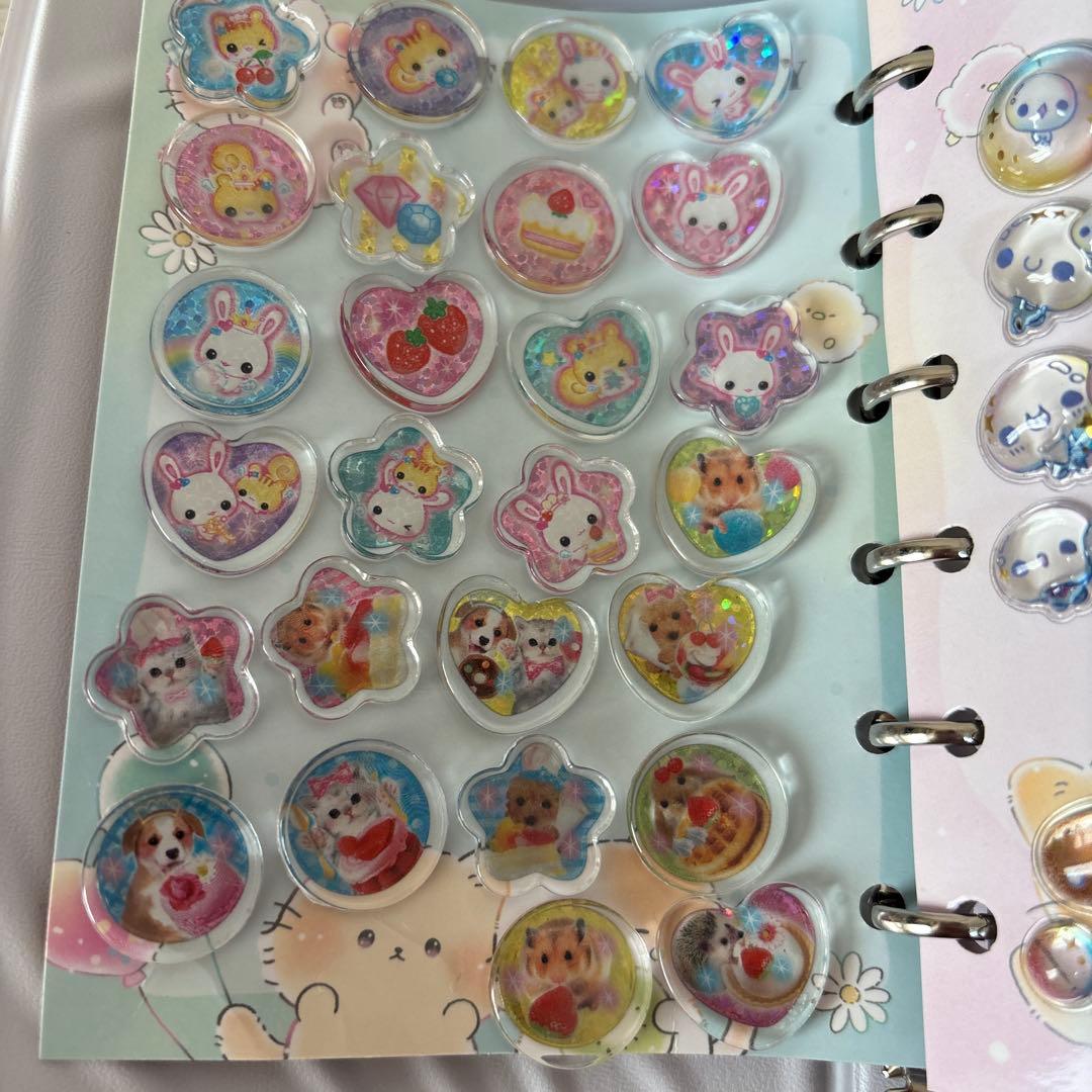 シール帳　シール付き6冊セット　ボンボンドロップ　ウォーター　タイル　おはじき