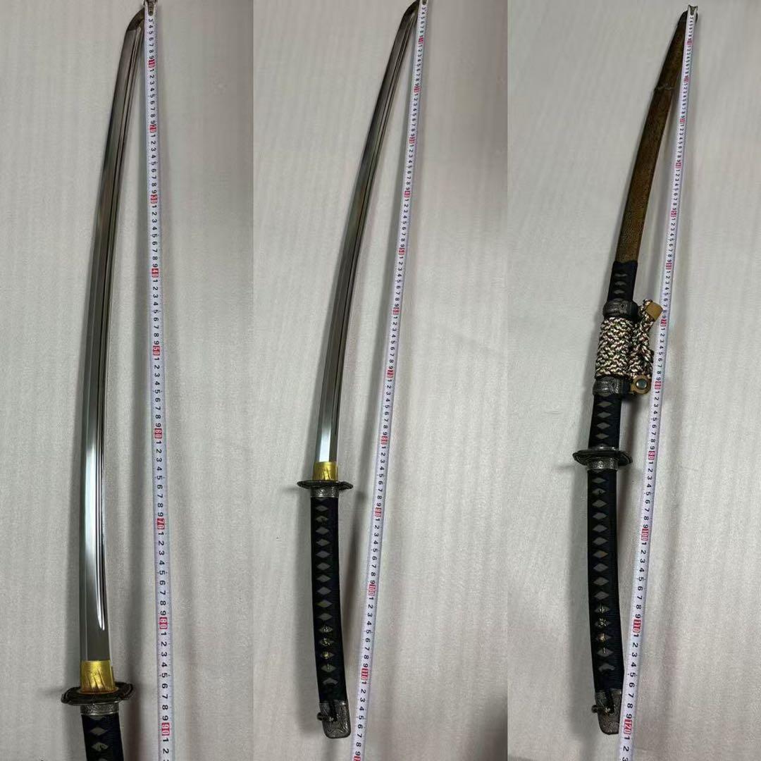 美品 模造刀 大太刀 飾り太刀 陣太刀 鞘付き全長約121cm 11O