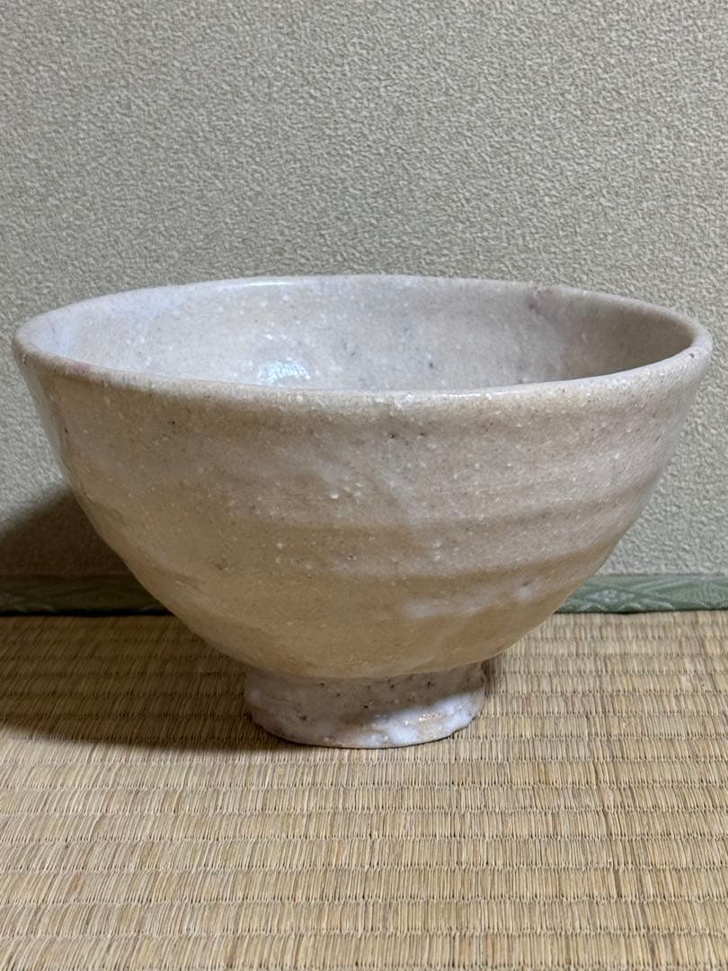 坂田泥華　萩茶碗