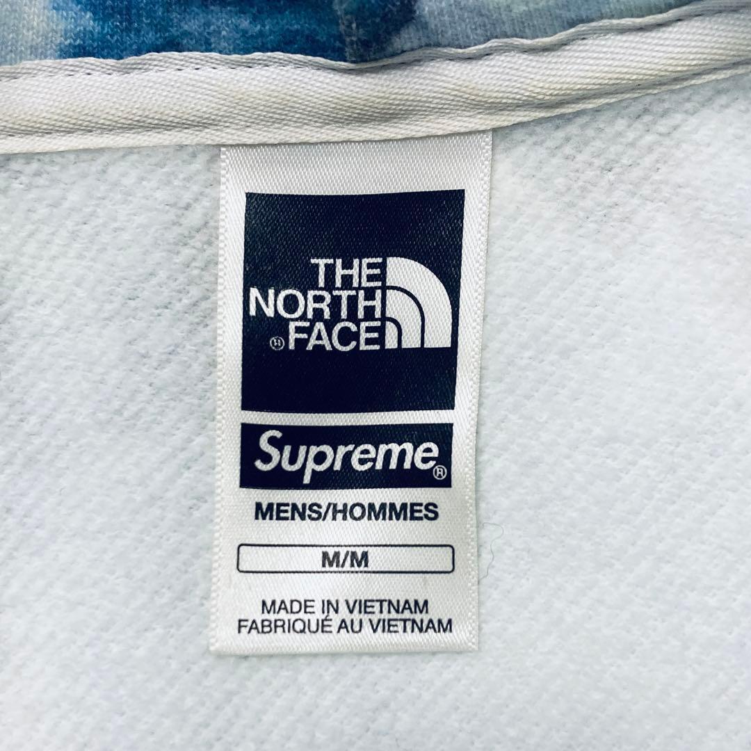 【限定コラボL相当】シュプリーム×ノースフェイス☆刺繍ロゴパーカー 正規品鑑定済