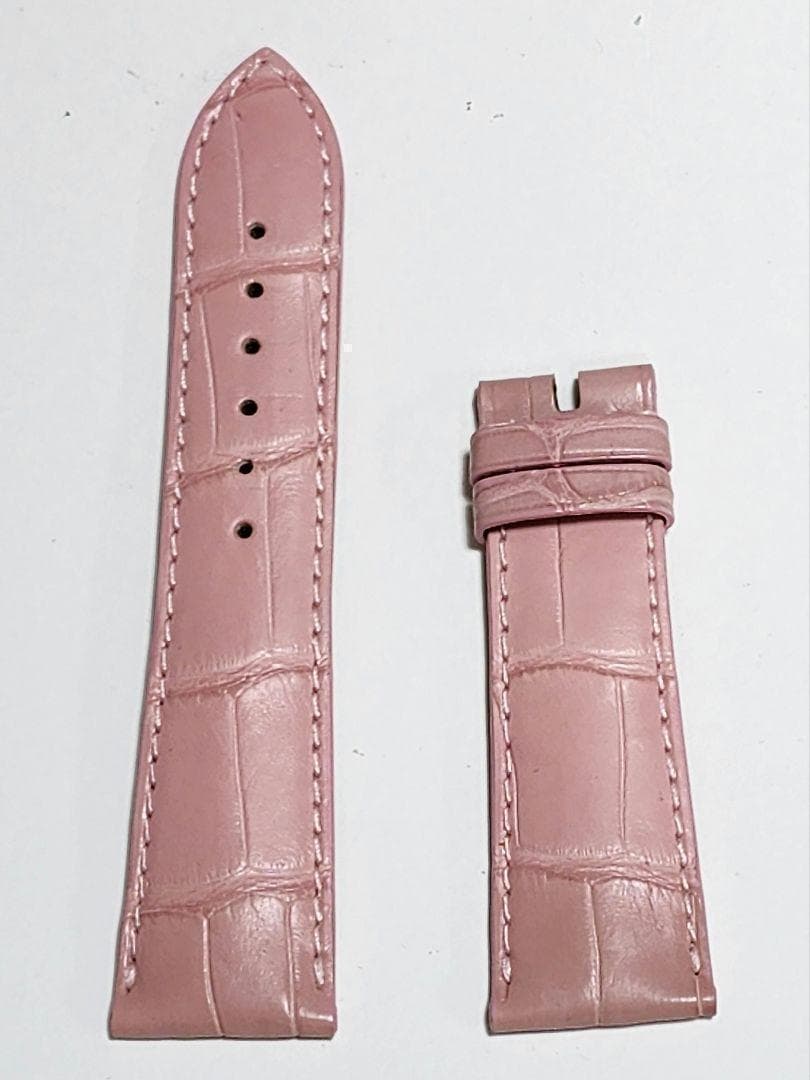 ショパール　純正　腕時計用　アリゲータベルト　ピンク　18/22