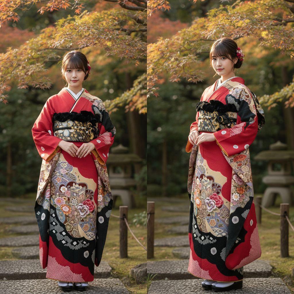 特価SALE中☆振袖フルセット・古典柄・絞り・豪華刺繍・金駒刺繍・金銀彩加工