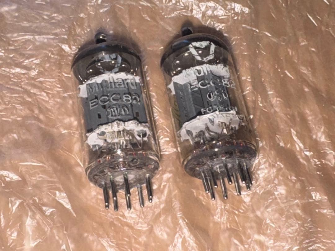 2本 ムラード ECC82 12AU7 BVA ブリマー 新品? 未使用?