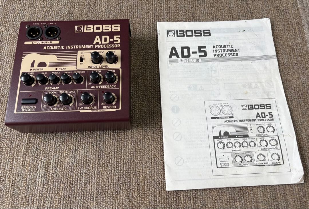 BOSS AD-5 アコースティック楽器プロセッサー