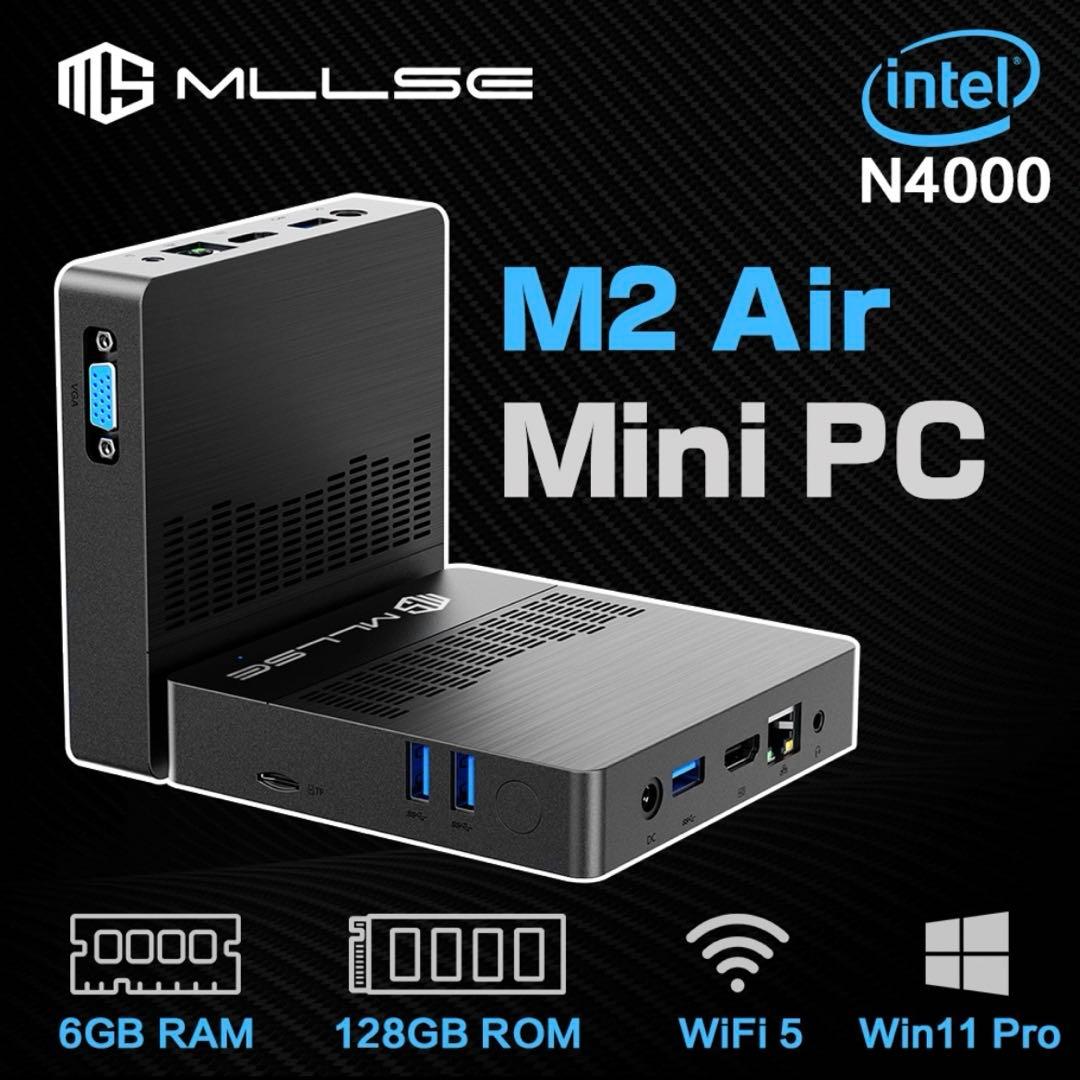 ミニPC MLLSE PC M2 Air Intel Gemini Lake N4000