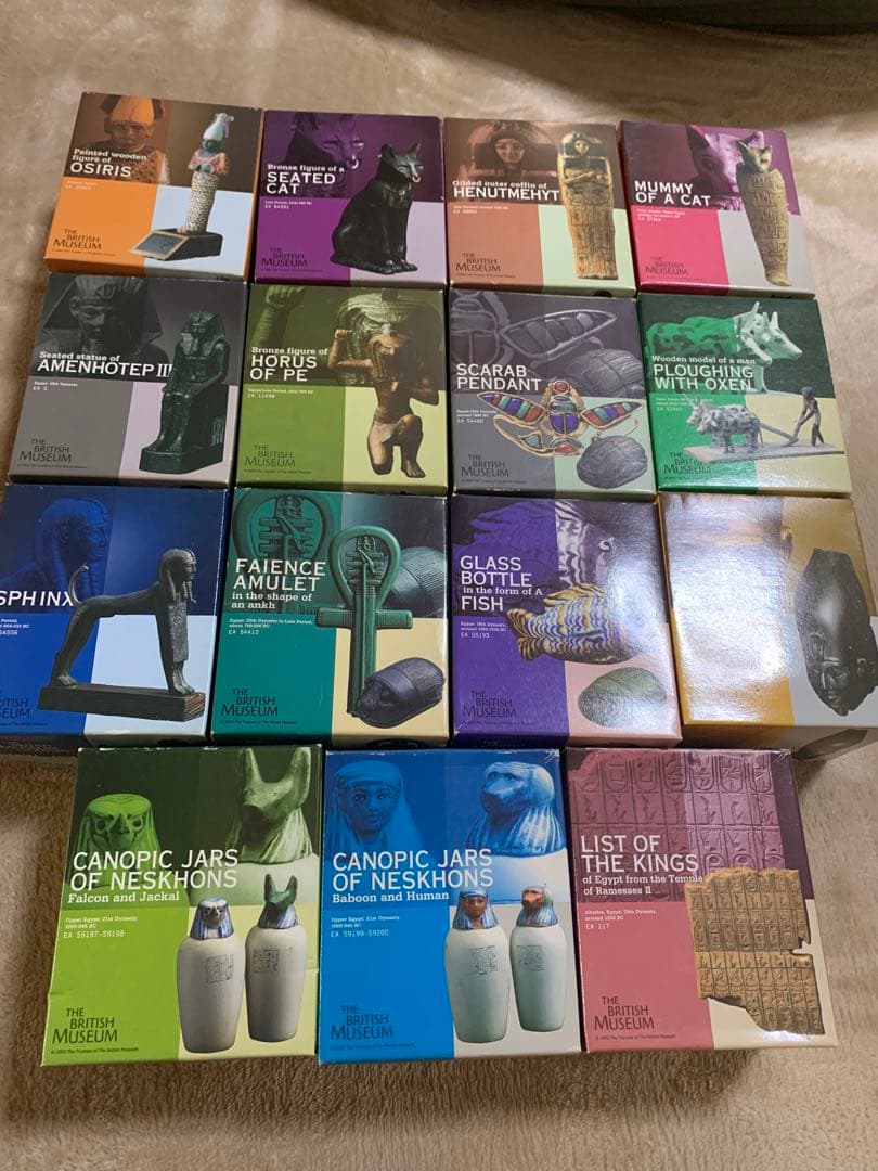海洋堂THE BRITISH MUSEUM 大英博物館古代エジプトの遺産15種
