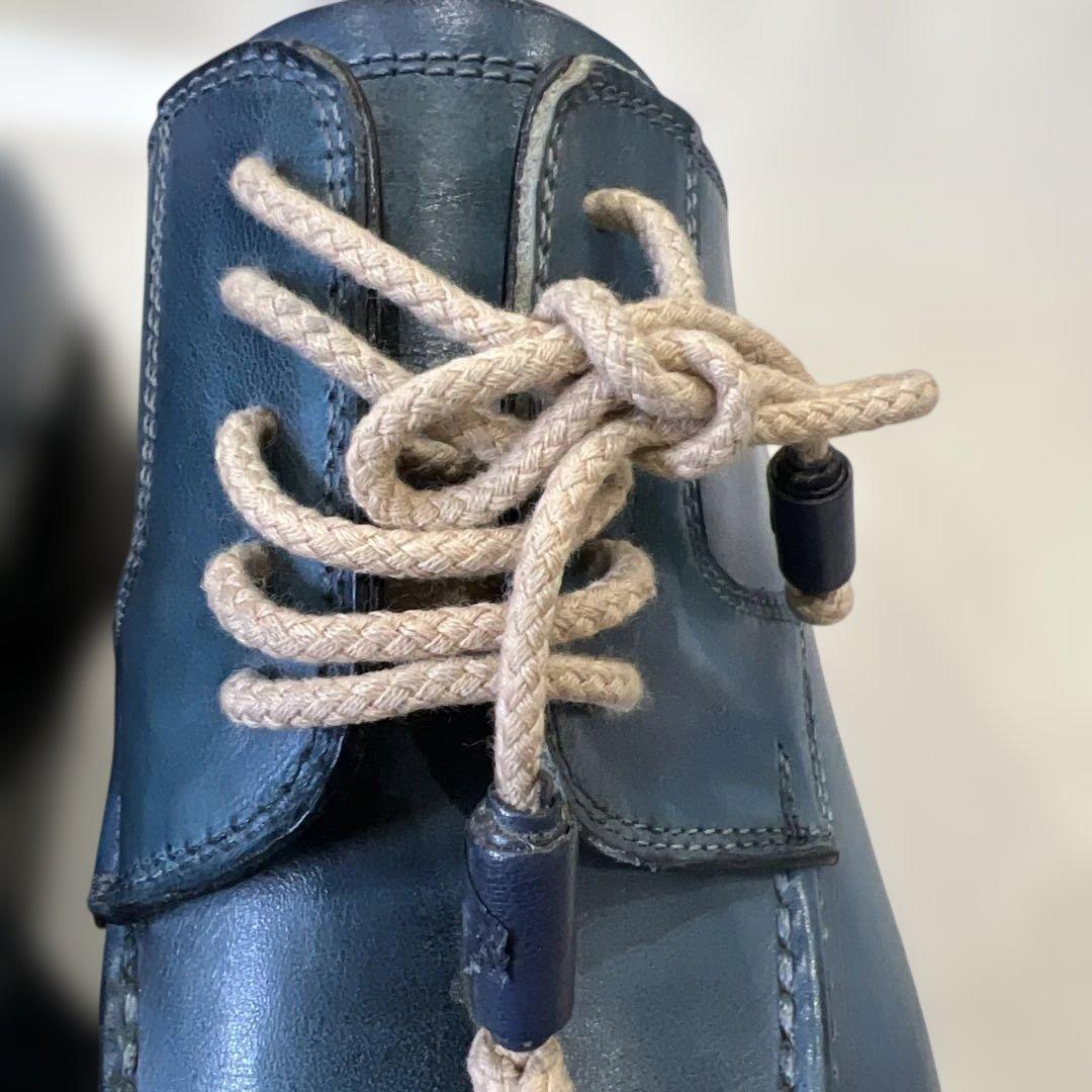 最終値下げ‼️値下げ不可‼️932 ネイビー レザー ドレスシューズ