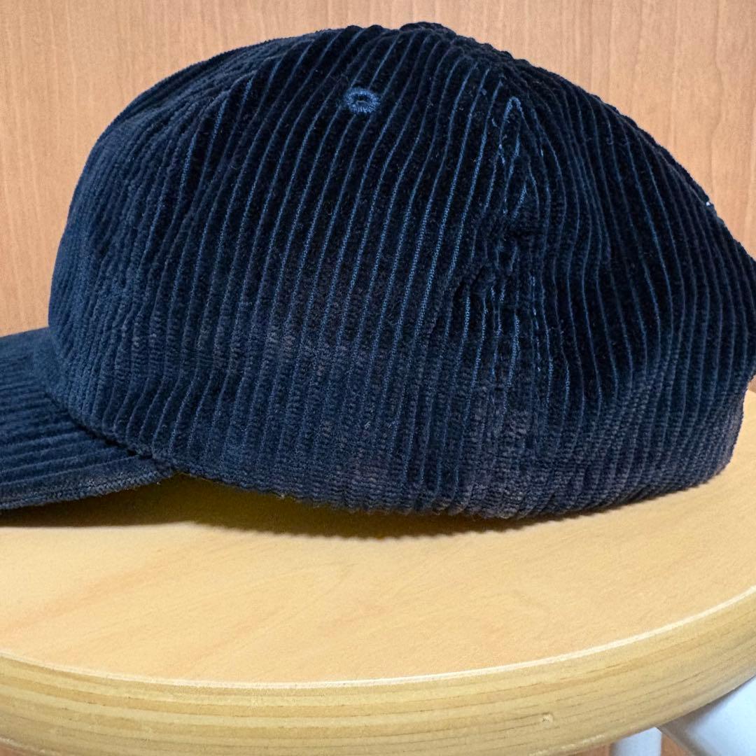 シュプリーム　SUPREME Sロゴ　キャップ　ネイビー　紺　コーデュロイ