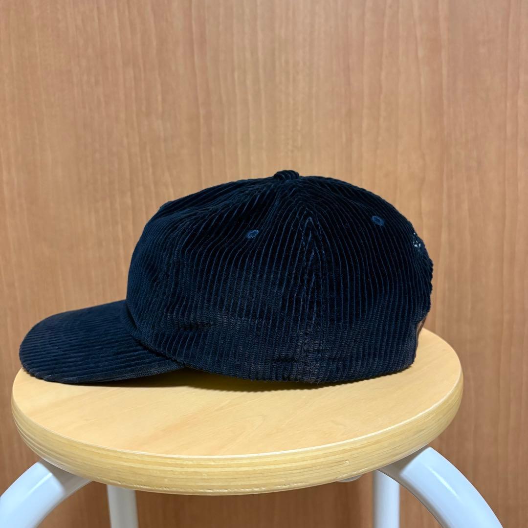 シュプリーム　SUPREME Sロゴ　キャップ　ネイビー　紺　コーデュロイ