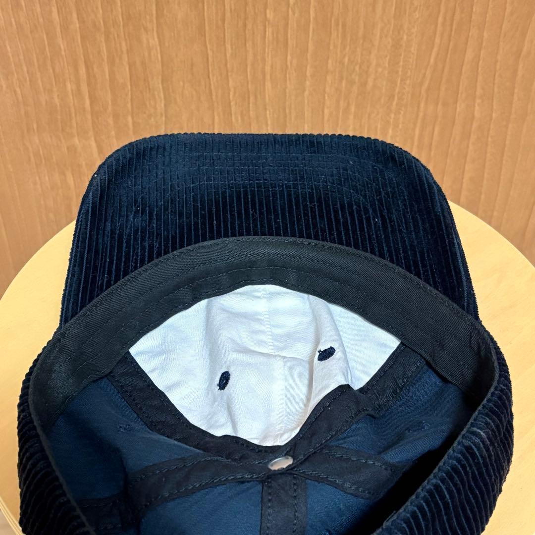 シュプリーム　SUPREME Sロゴ　キャップ　ネイビー　紺　コーデュロイ