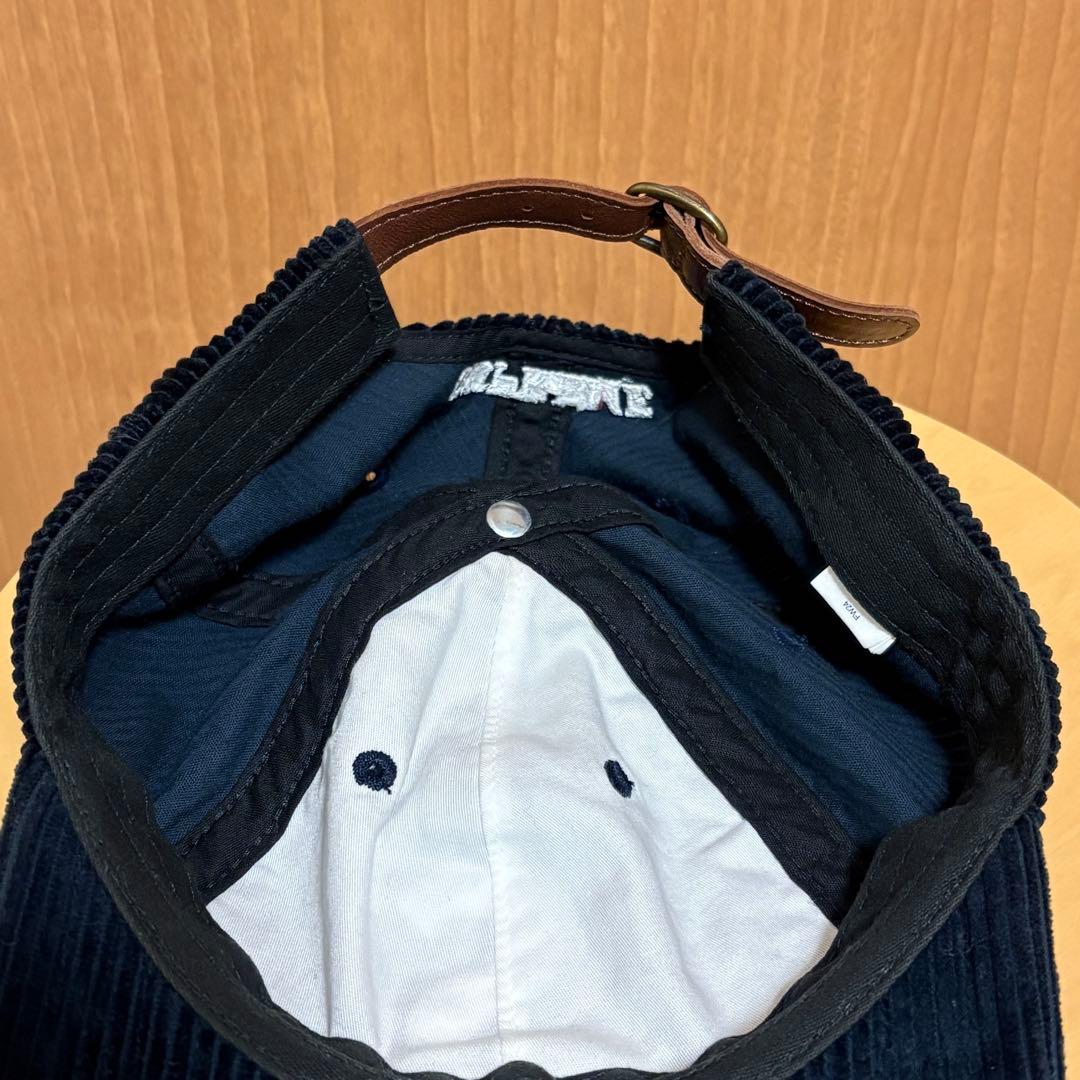 シュプリーム　SUPREME Sロゴ　キャップ　ネイビー　紺　コーデュロイ