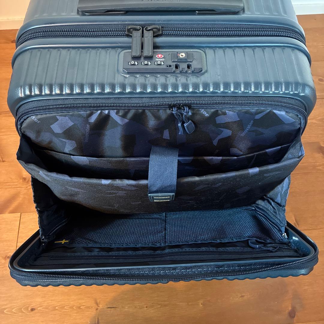 イノベーター スーツケース フロントオープン33L 色ディープシー