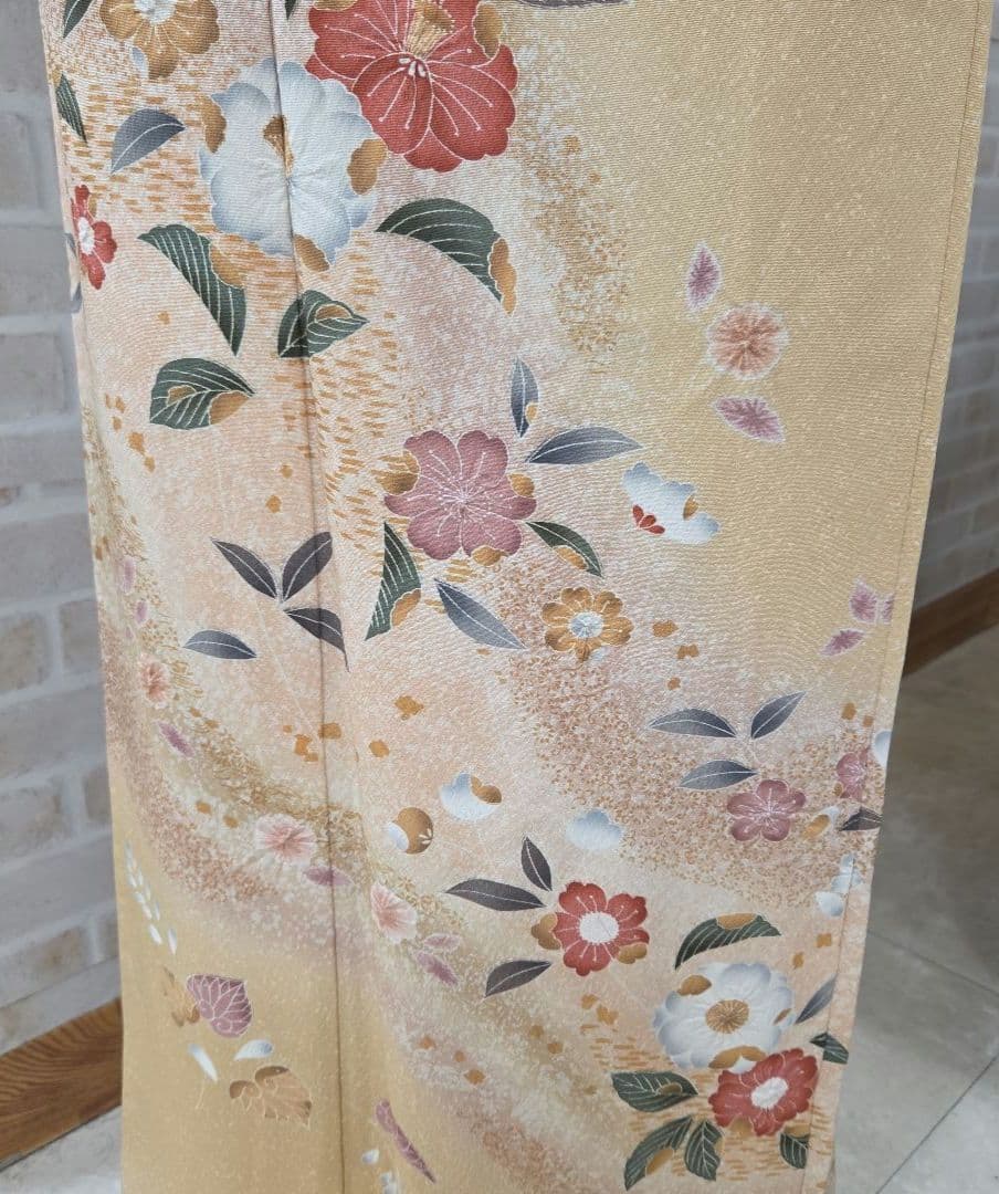 辻ケ花訪問着4点フルセット、 着物、袋帯、帯締め、帯揚げ