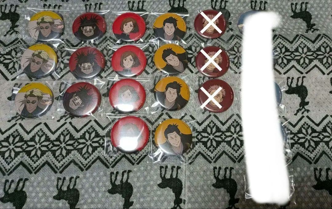 アニメーション呪術廻戦展・渋谷事変缶バッジ19個 虎杖七海釘﨑脹相他