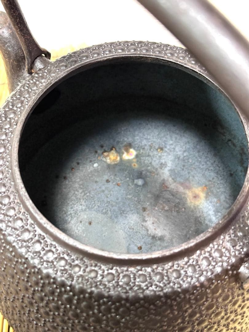 未使用、保管品　南部三厳堂１８型九重亀甲　南部鉄瓶　nasco様　売約済み