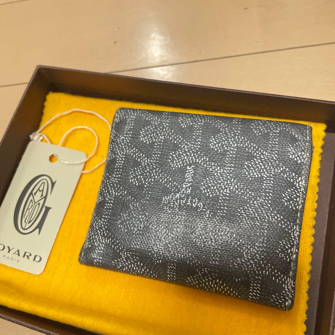 ゴヤール マリニーウォレット レザー ケース グレー 小銭入れ