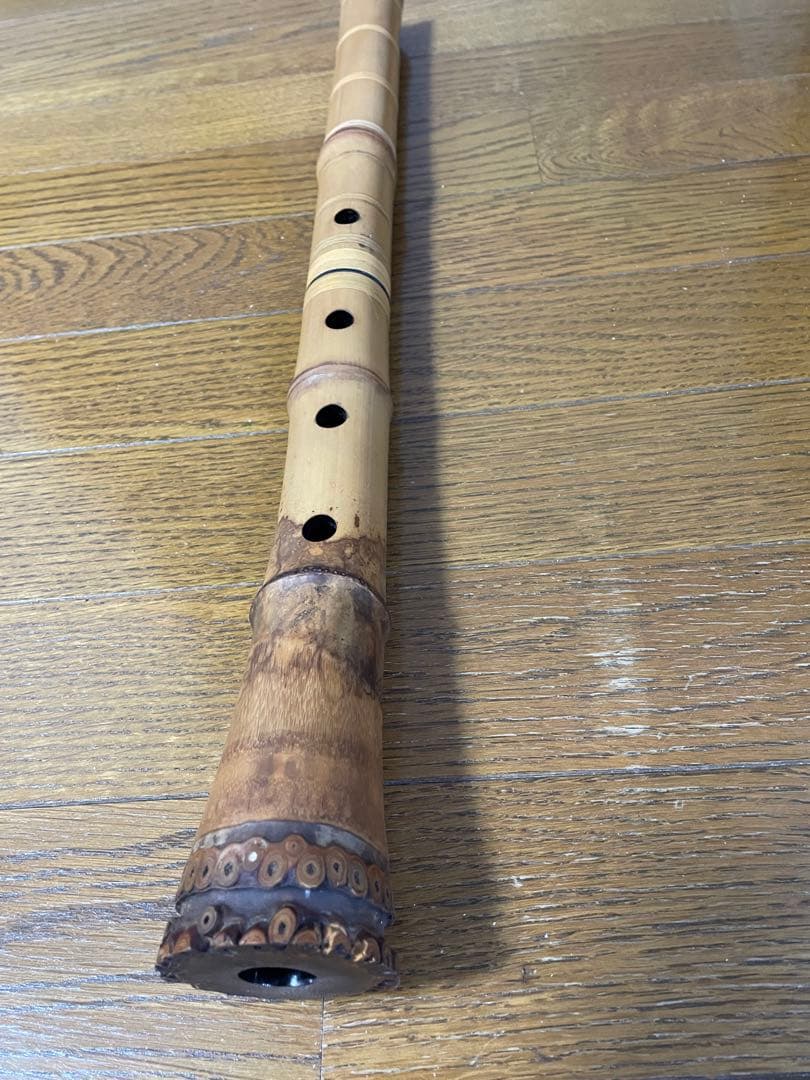 尺八 精華銘 和楽器 約54cm 一尺八寸 竹製 現状品