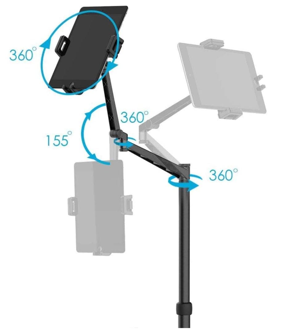 アーム・フロアースタンド】金属製　40～140cm　smatree FS100①