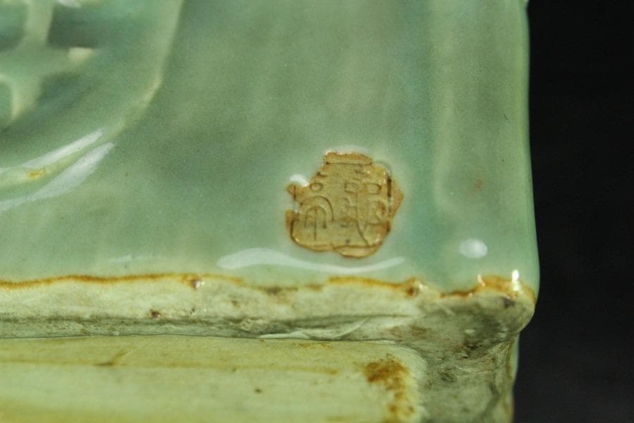 青磁 葛屋 香炉 在印(K-A355)