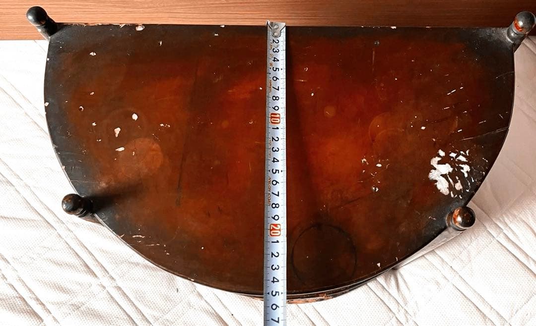 骨董品　唐木家具本花梨 総無垢 茶棚 茶道具 飾棚 彫刻 透かし彫り 煎茶道具