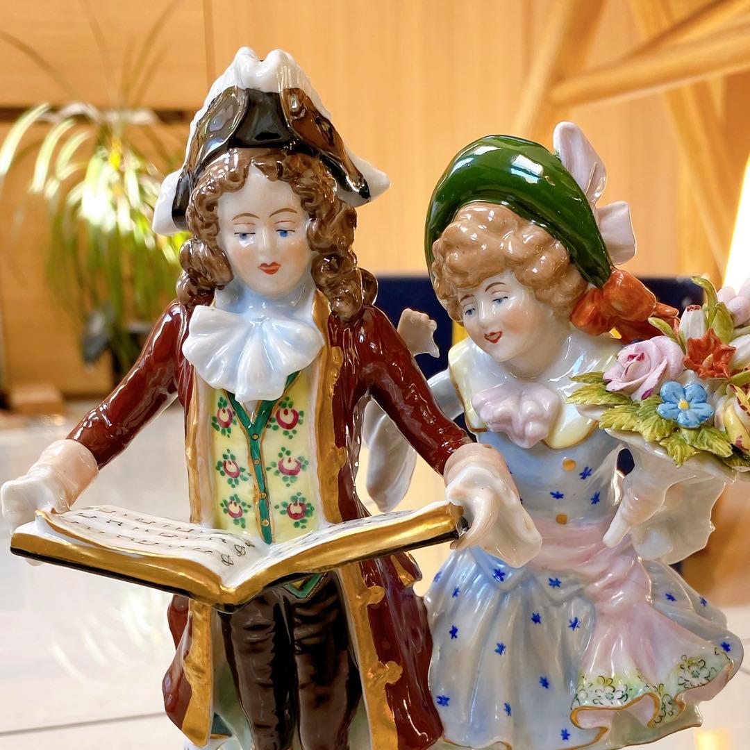 シャイベ　アルスバッハ　磁器　置物　アンティーク