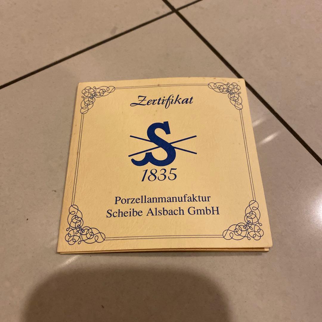 シャイベ　アルスバッハ　磁器　置物　アンティーク