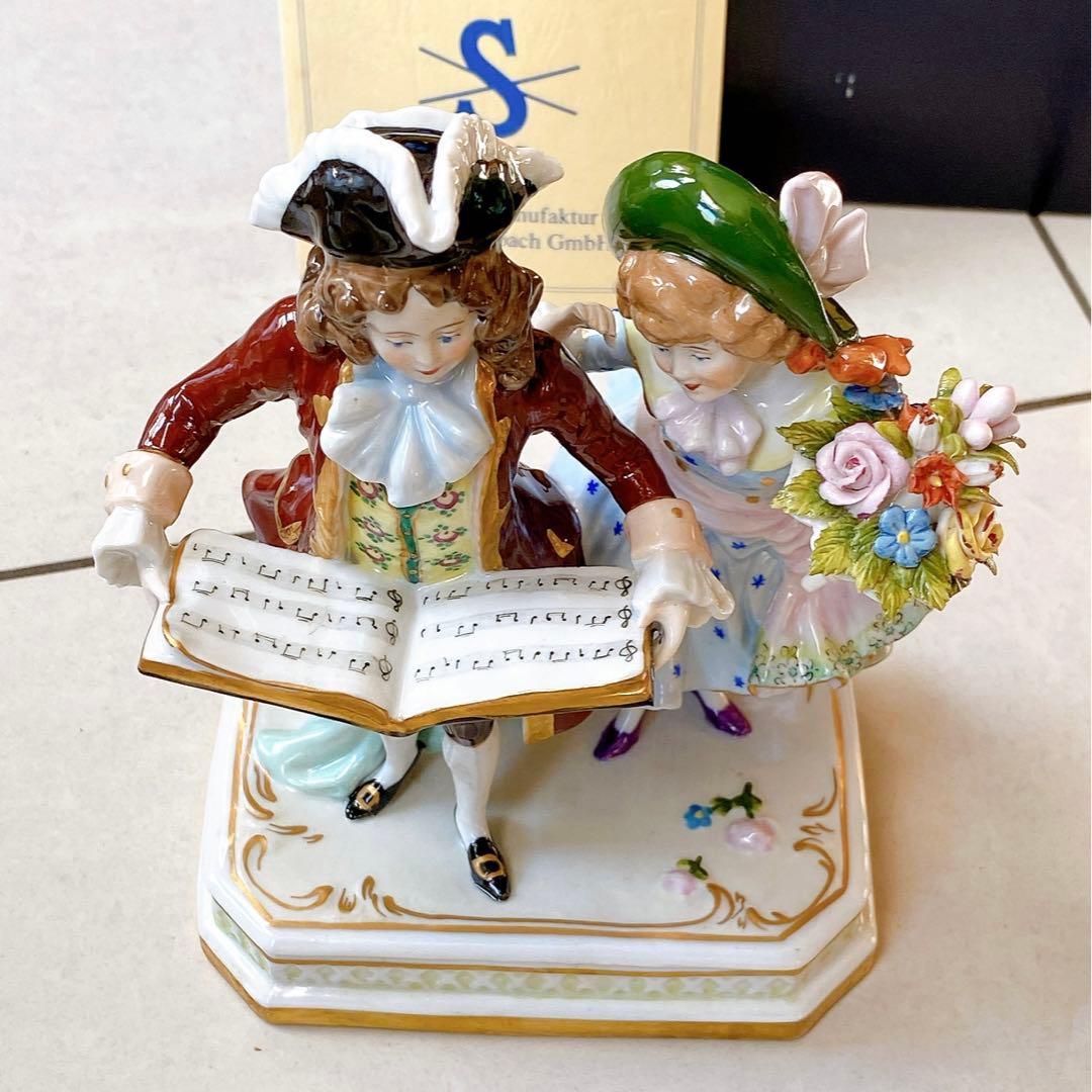 シャイベ　アルスバッハ　磁器　置物　アンティーク