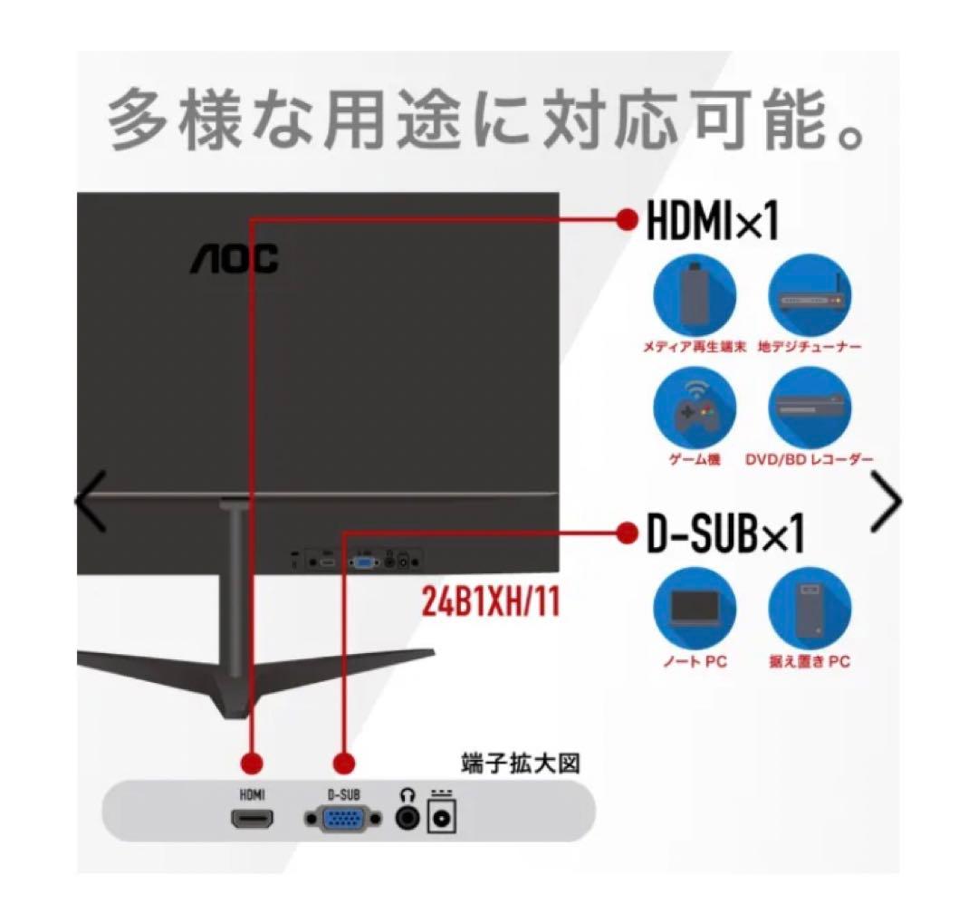 AOC モニター ディスプレイ 24B1XH/11 新品未使用
