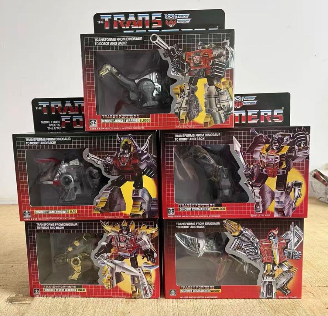 美品アメリカ版　トランスフォーマー G1 ダイノボット 砲撃戦士 5体セット