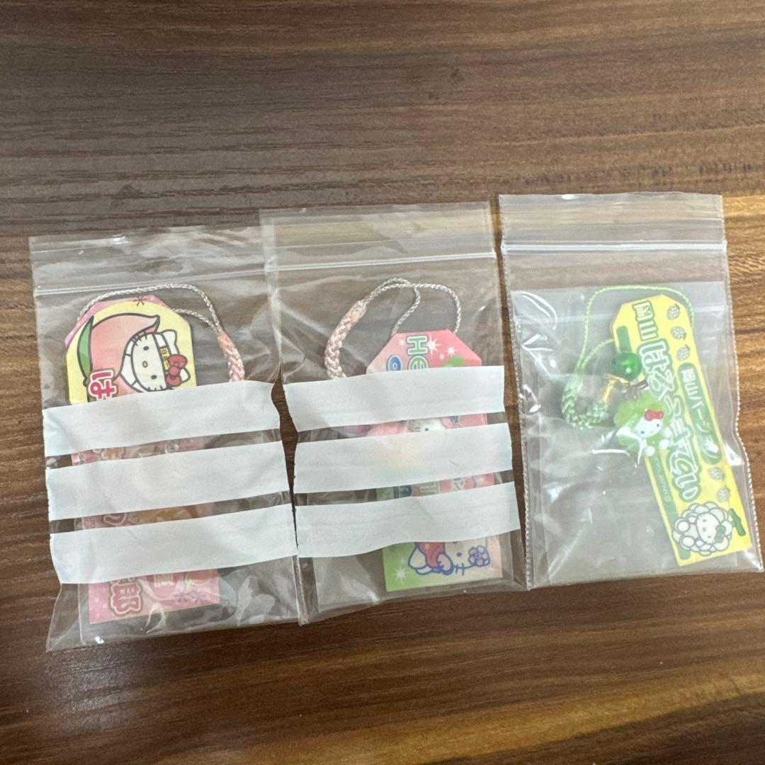 キティ 根付け ストラップ 岡山 ご当地キティ 3個セット