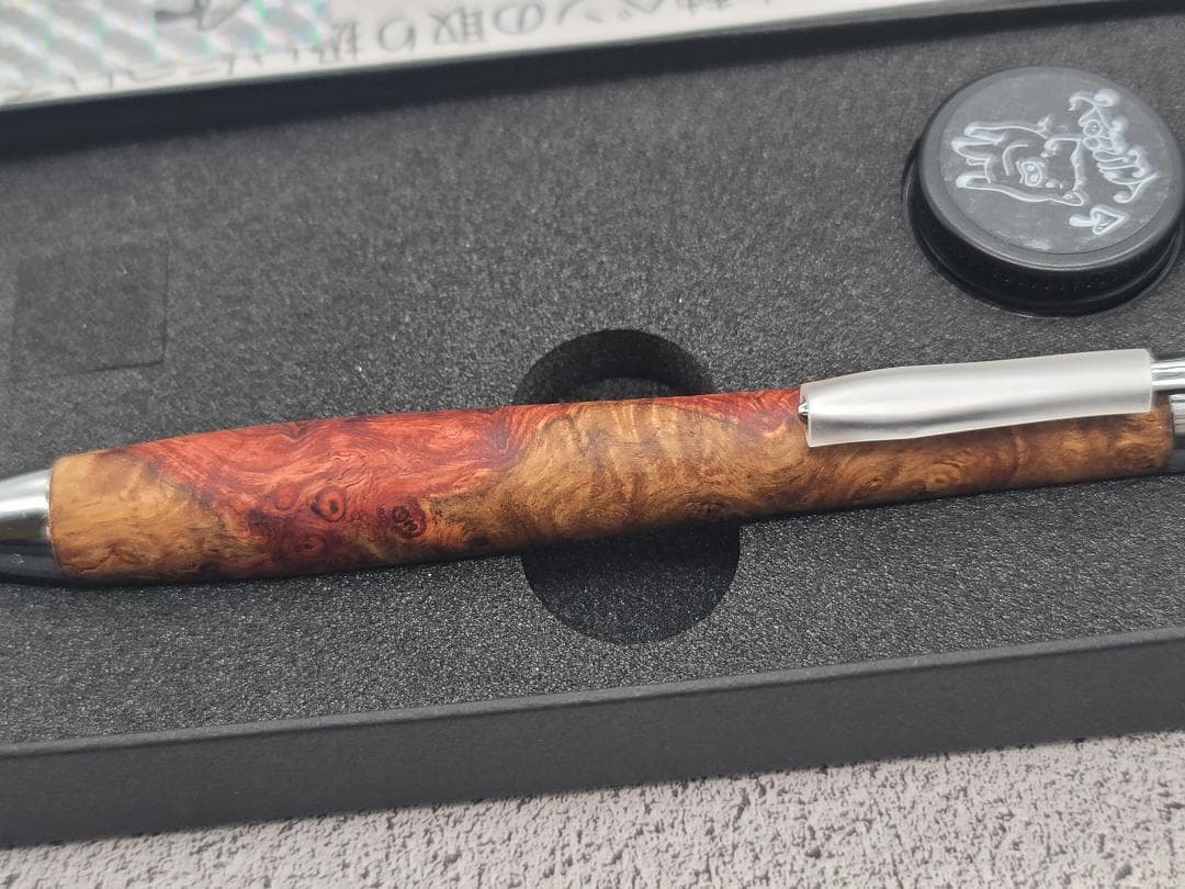 新品　こぶた工房　極上+花梨瘤　紅白　シャープペンシル0.5