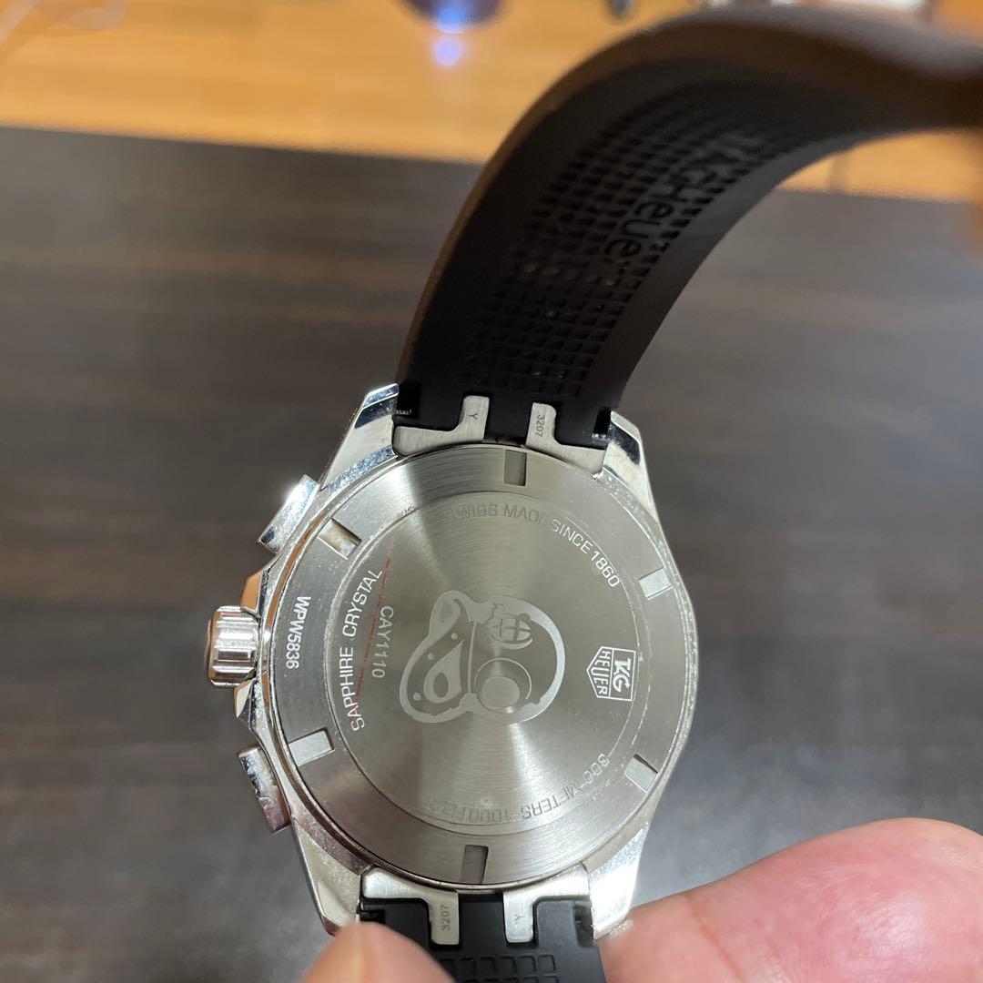 【超美品 TAG Heuer AY1110.TF8041 ラバーベルト時計】