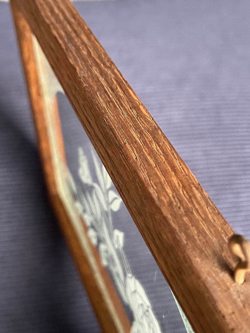 希少　硝子工芸品「 結霜ガラス 壁掛け」