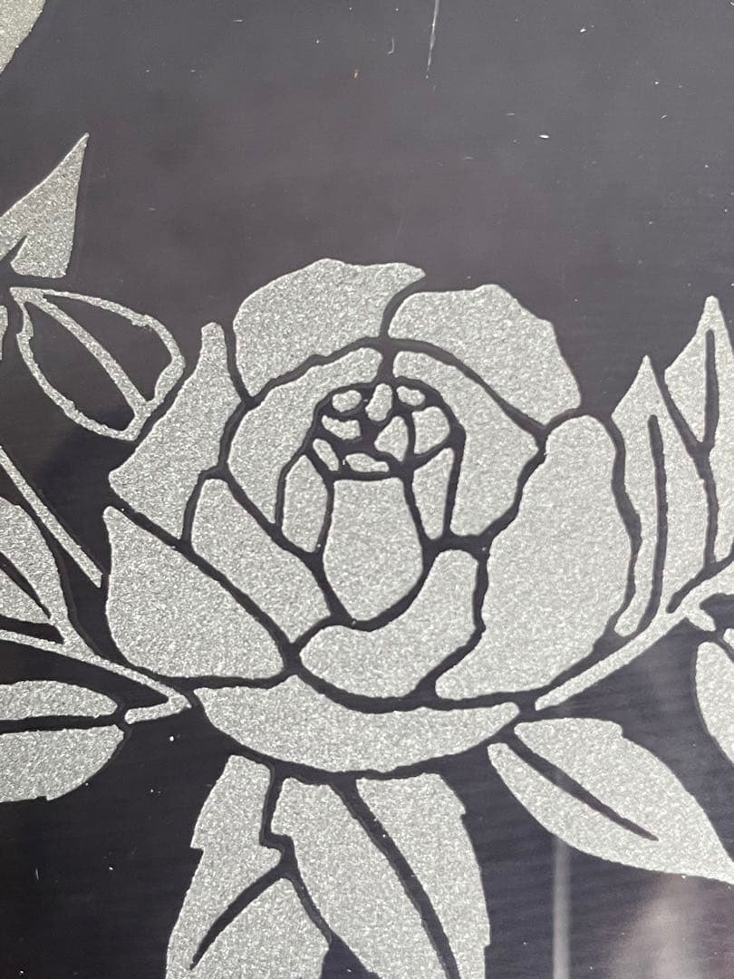 希少　硝子工芸品「 結霜ガラス 壁掛け」