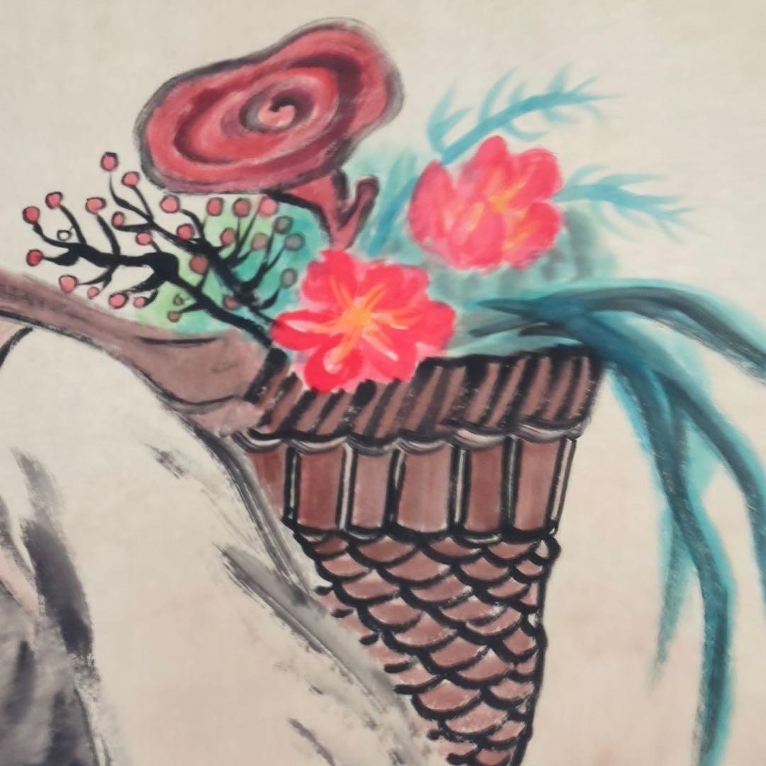 李時珍 人物画 中堂｜掛け軸・実物撮影