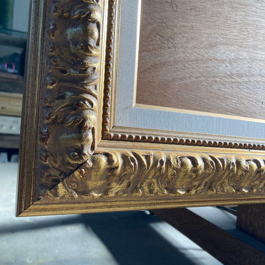 大型 P80号 油彩額縁 ゴールドフレーム 金装飾 埼玉県 川越市 引き取り可