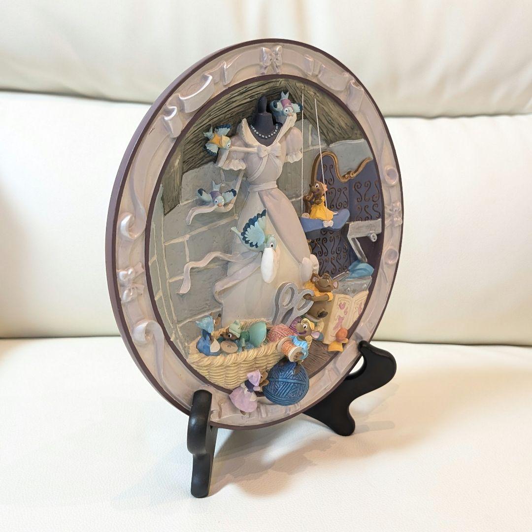 シンデレラ　リミテッドプレート　ディズニー　ピンクドレス　3D　お皿