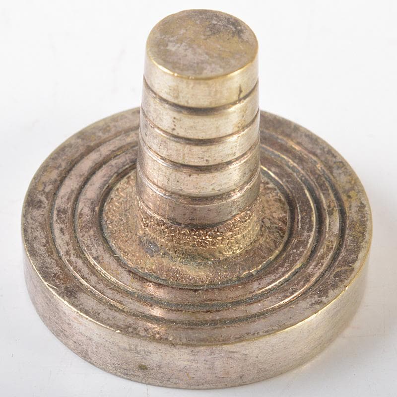 茶道具　古銅　独楽　茶釜　蓋置　時代箱　V　R6583