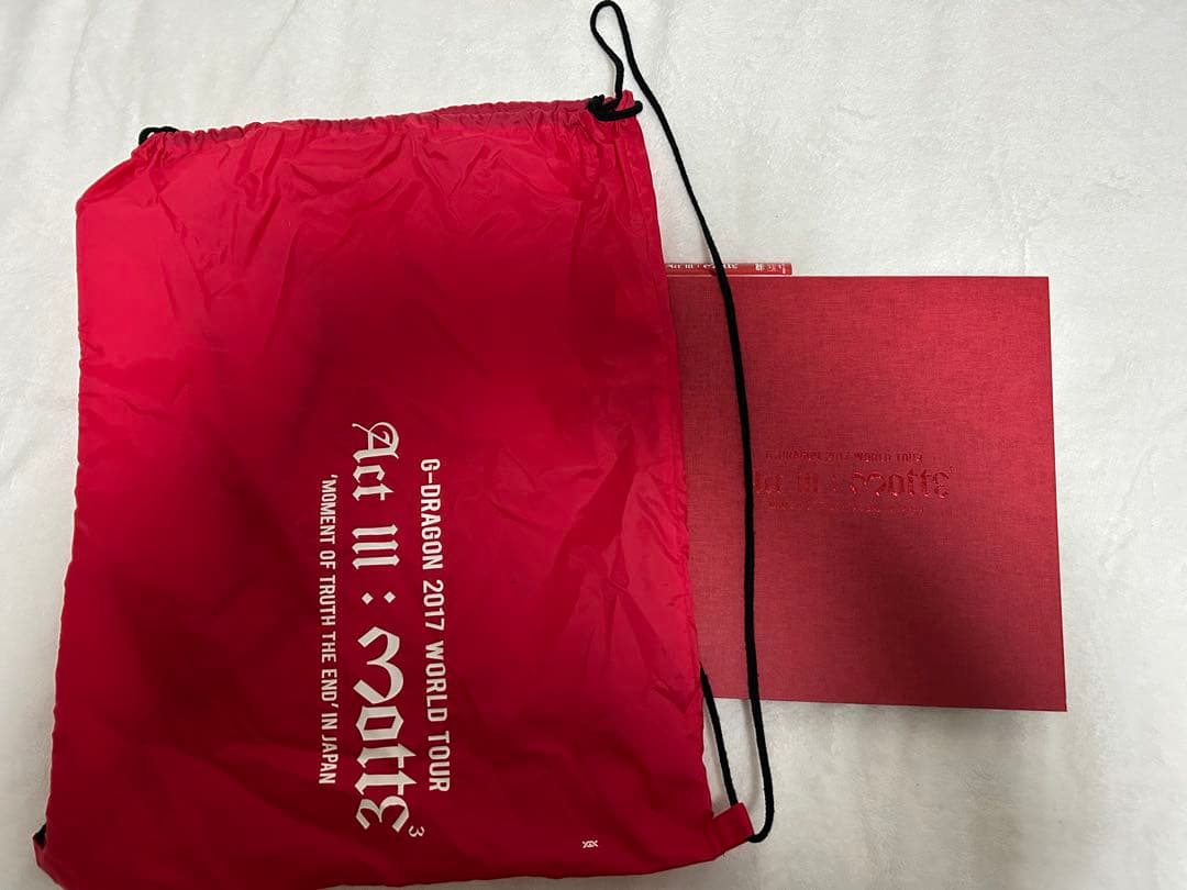 初回限定版　美品　G-DRAGON 2017 WORLD TOUR&ナップサック