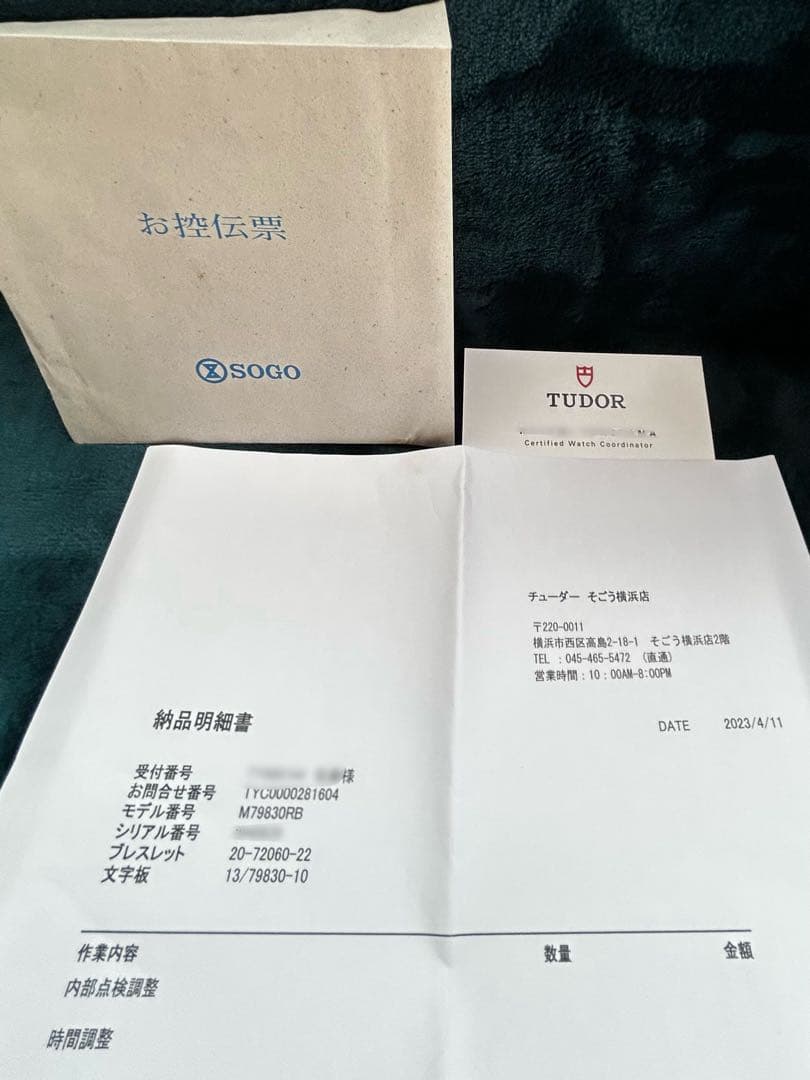 TUDOR GMT チューダー　ブラックベイ　自動巻き腕時計　USED中古品